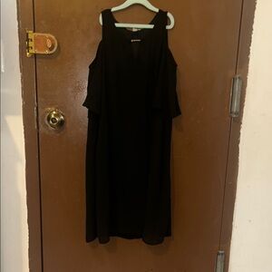 NWT TACERA  Elegant Black Cold shoulder Women's Dress